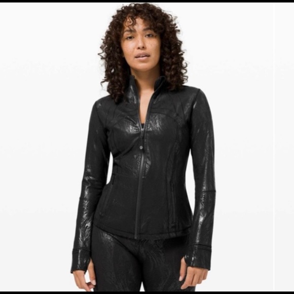 NWT Lululemon Define Shine Jacket Acclimatize Black Foil Special Edition Size 4 - Picture 2 of 16